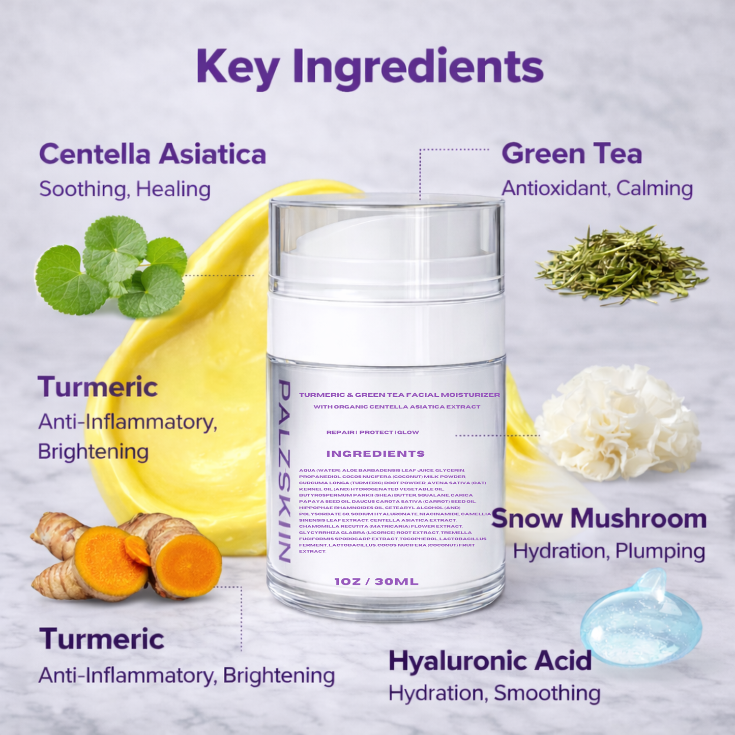 Turmeric & Green Tea moisturizer