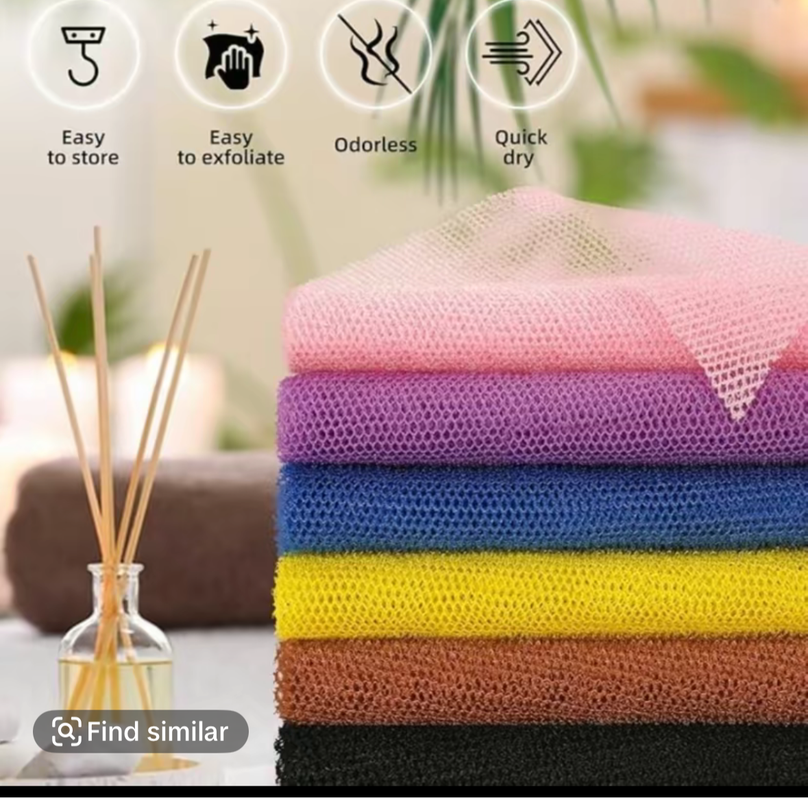 Exfoliating net cloths