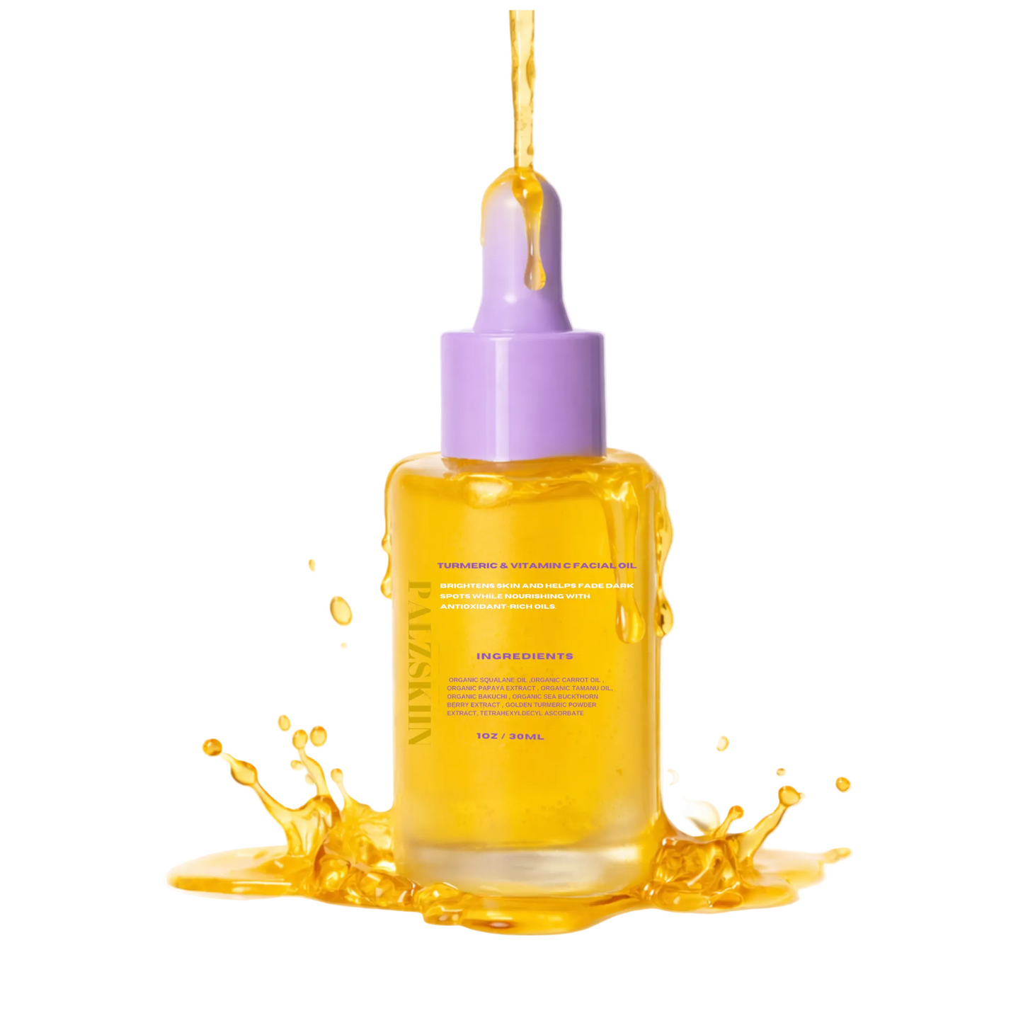 Turmeric infused facial oil