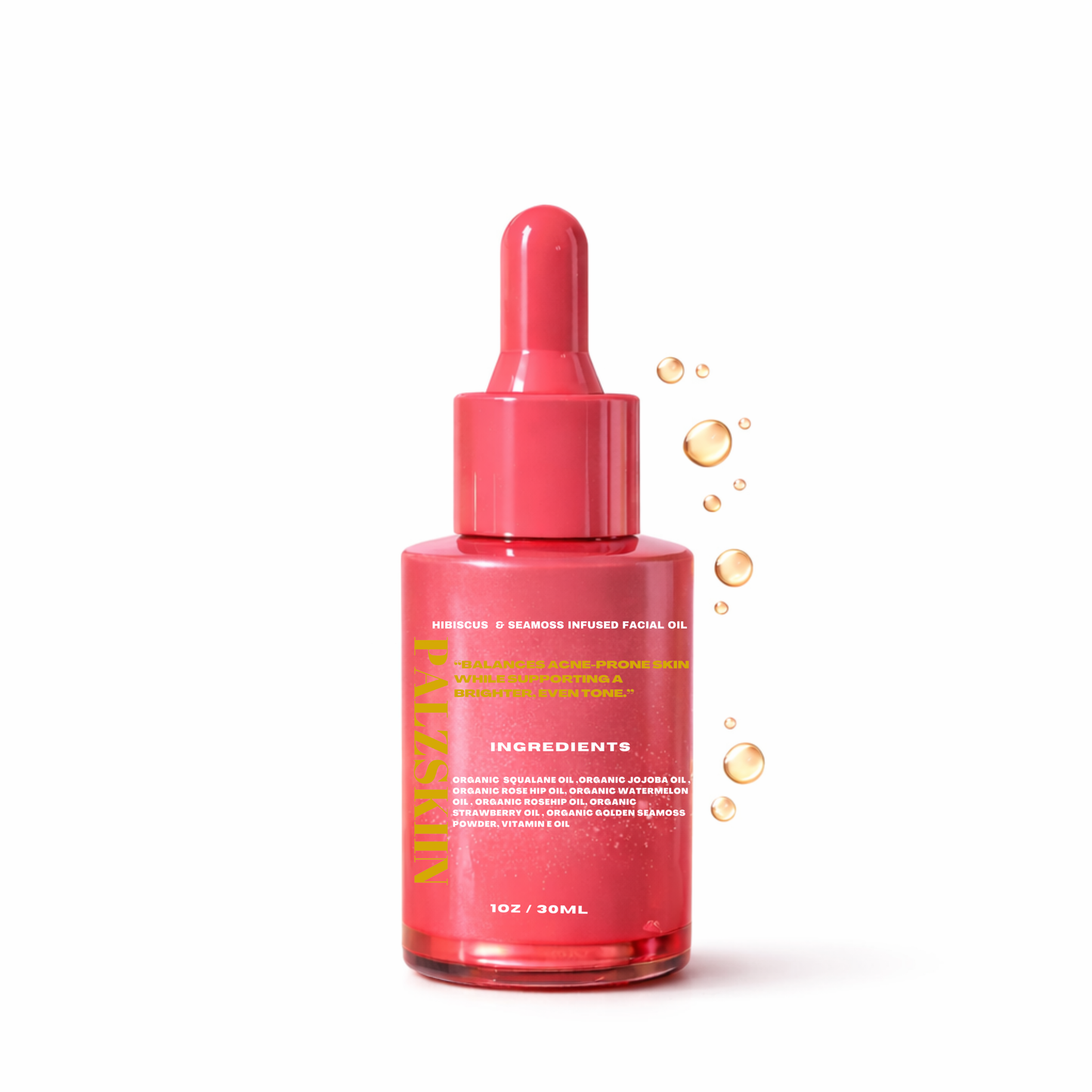 Seamoss & hibiscus infused facial oil