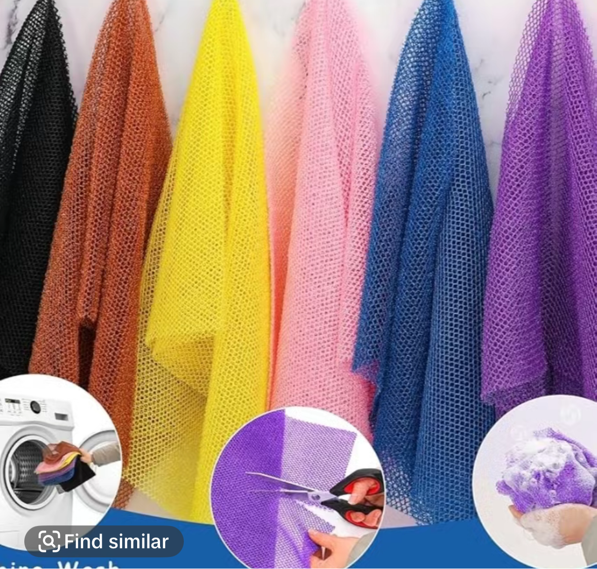 Exfoliating net cloths