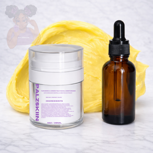 Turmeric moisturizer and oil facial set