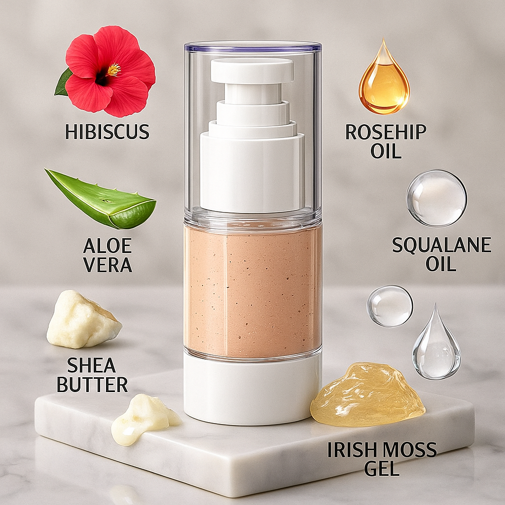 Hibiscus & sea moss face moisturizer
