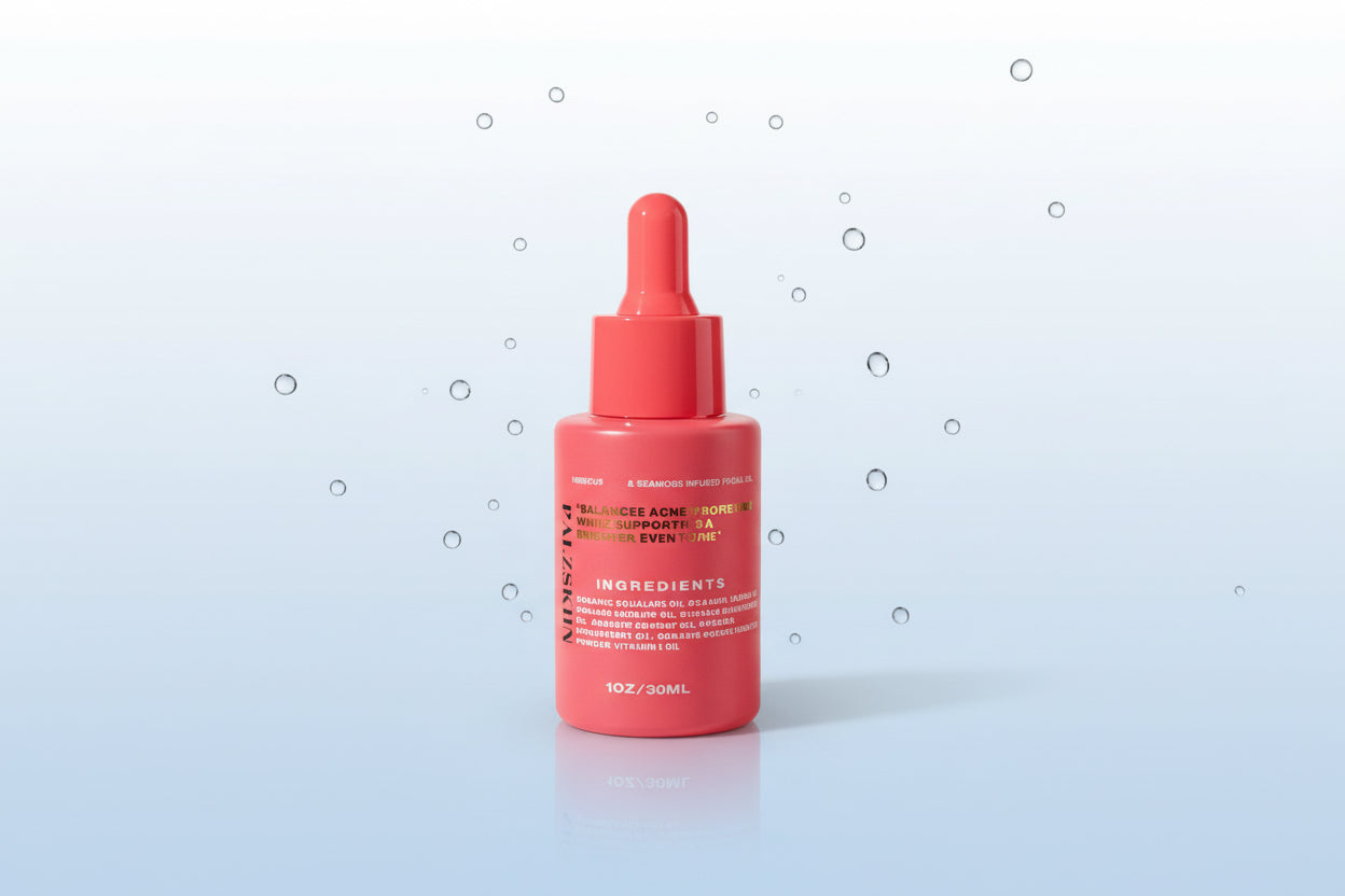 Seamoss & hibiscus infused facial oil