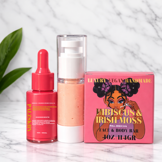 Hibiscus & seamoss facial set