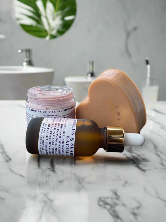 Hibiscus & seamoss facial set