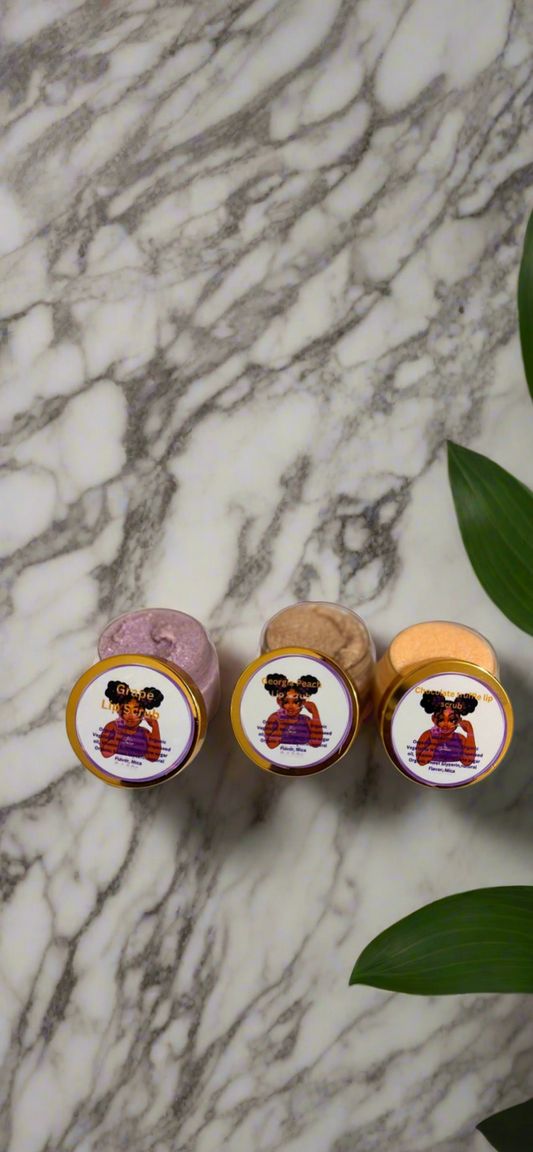 Exfoliating lip scrubs